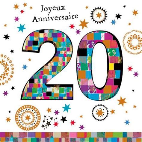 carte anniversaire 20 ans gratuite|Carte danniversaire 20 ans à imprimer ou à envoyer。